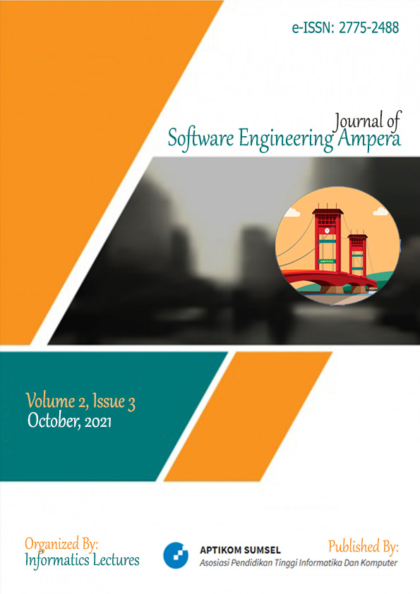 					View Vol. 2 No. 3 (2021): Journal of Software Engineering Ampera
				