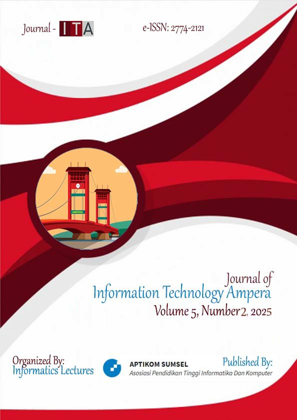 					View Vol. 5 No. 2 (2025): Journal of Information Technology Ampera
				